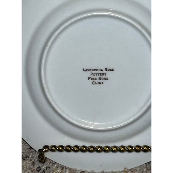 2 Tartan & Berries Gold Christmas Plates Holiday Bone China - Picture 7 of 10